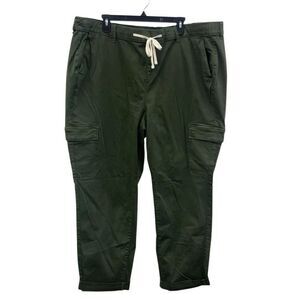 Torrid army green cargo Gorpcore Streetwear pants 4X tall 48” waist #722